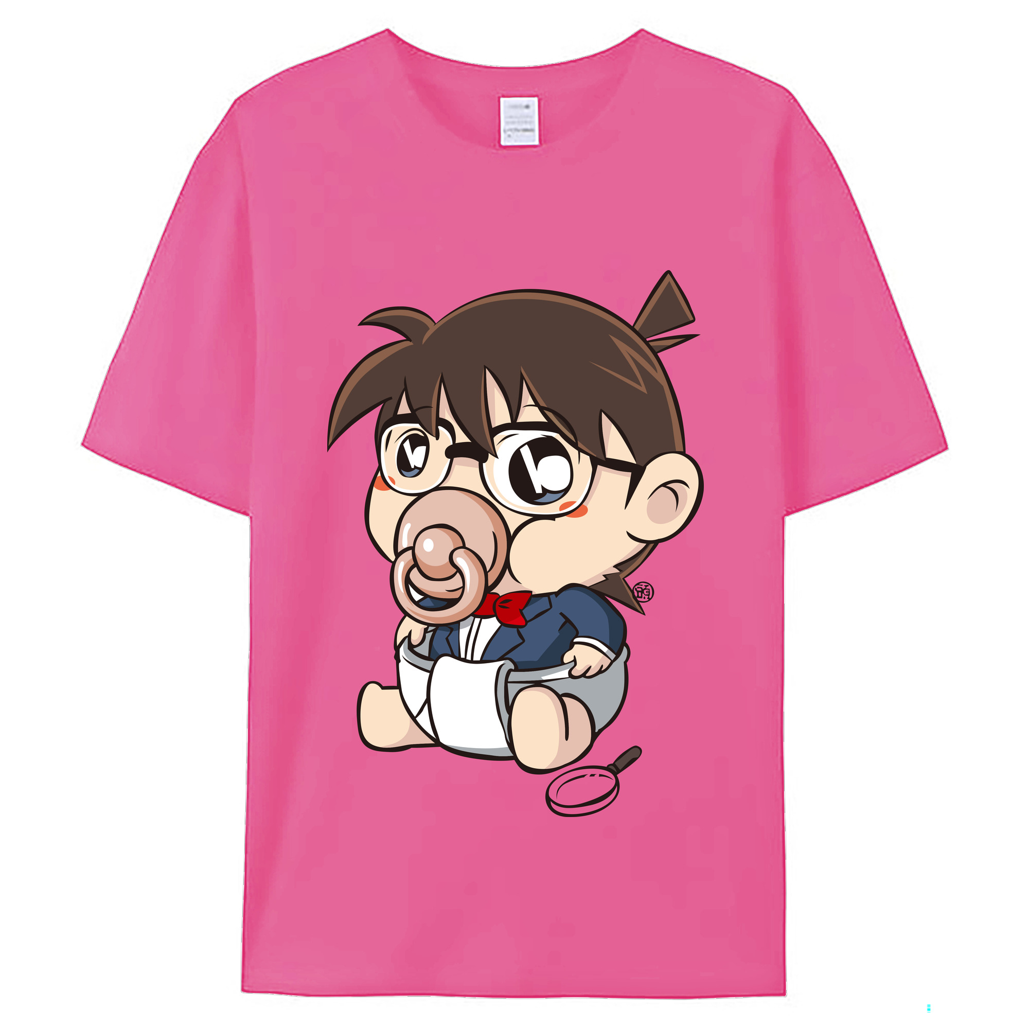 （画像用） 名探偵コナン 江戸川 コナン Detective Conan Conan Edogawa レディースカジュアルプリントTシャツ（綿100％）